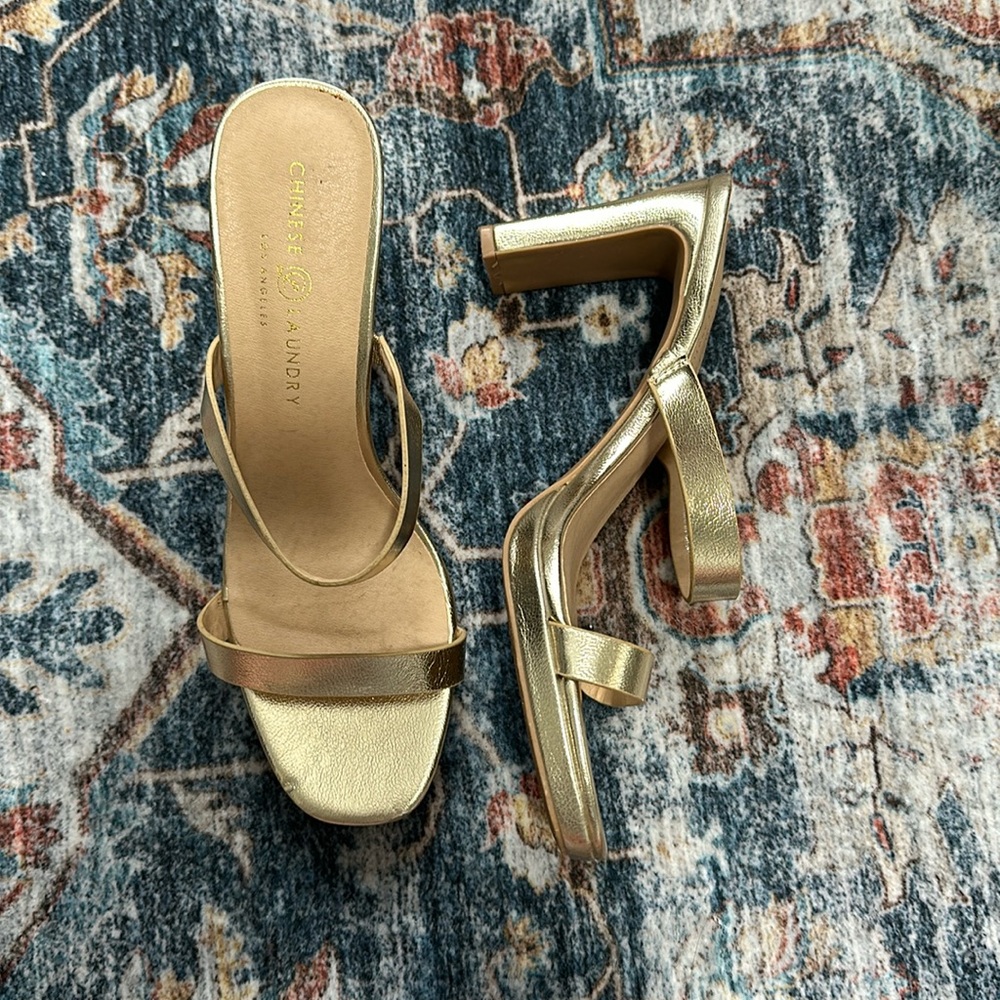 Gold heels